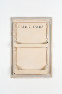 Monika Grabuschnigg Single Fridge (Crying Easily), 2022 Glazed ceramic and aluminium 75 x 52 x 15 cm