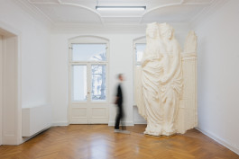 Zuzanna Czebatul Probably A Robbery, 2021 polystyrene, acrylic plaster, pigments, wood, metal 315 x 195 x 88 cm