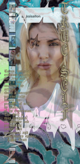 Anna Ehrenstein True Self I 2018 200 x 100 x 35 cm Edition of 3 digital print on display film 