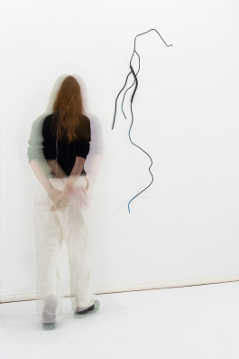 Zuza Golinska Untilted, 2021 painted steel 160 x 50 x 40 cm