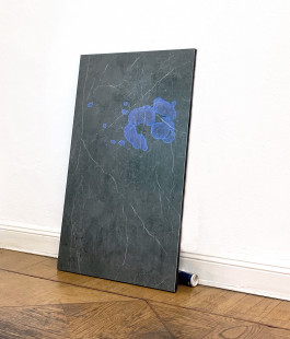 Emma Adler SUPERFLARE 2020 100 x 60 cm MDF, PVC, UV-active paint, Flashlight, Red Bull can 