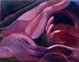 Lexia Hachtmann, Limbo III, Eitempera und Öl auf Leinwand, 16 x 20 cm