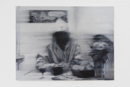 Nicholas Warburg WARUM DIESER HASS? 2021 75 x 100 cm Öl auf Leinwand