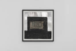 Helena Uambembe Dark mornings 2023 35 x 35 cm Cyanotypes, charcoal, aluminum tape