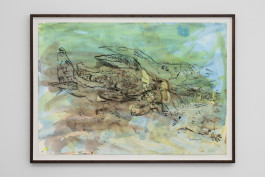 Helena Uambembe Fresh waters., 2024, 70 x 99 cm, watercolor, charcoal on Hahnemühle paper 